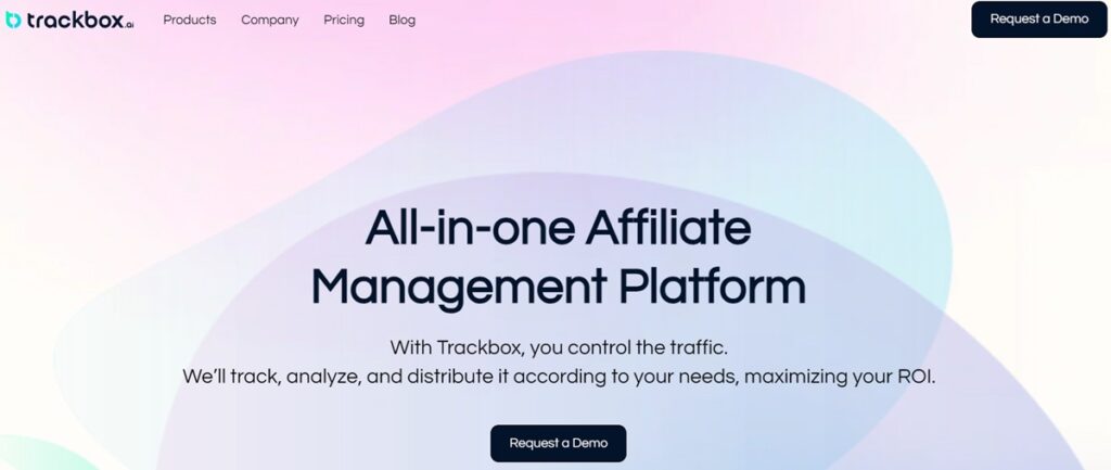 Trackbox homepage