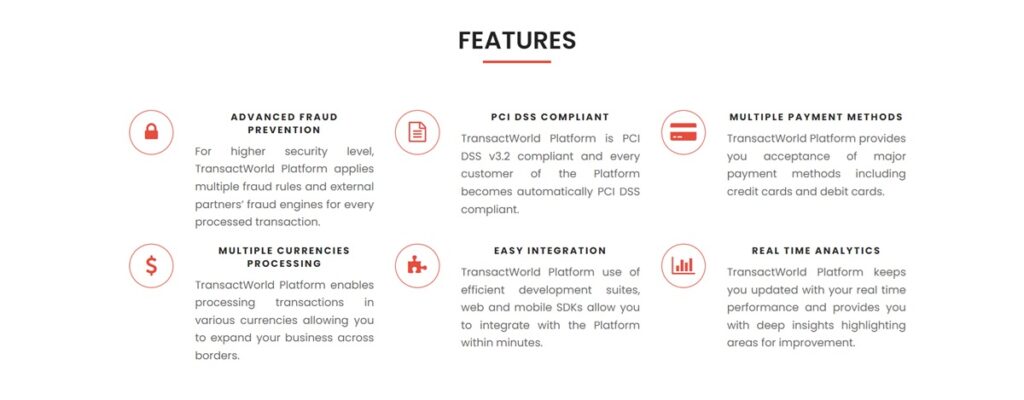 TransactWorld Security Features