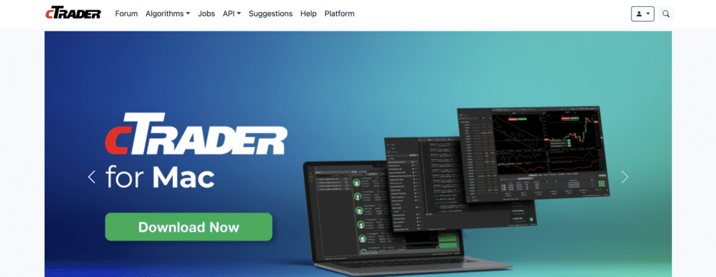 cTrader homepage