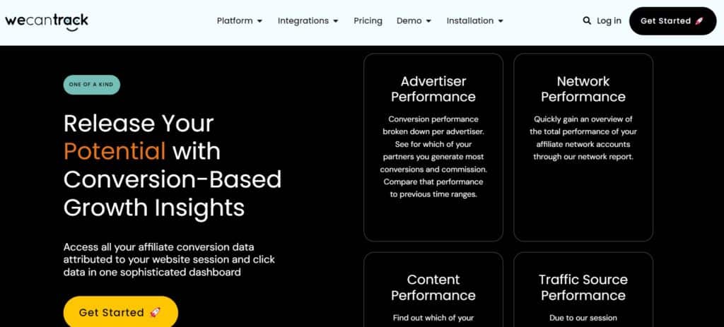 WeCanTrack conversion-based growth insights