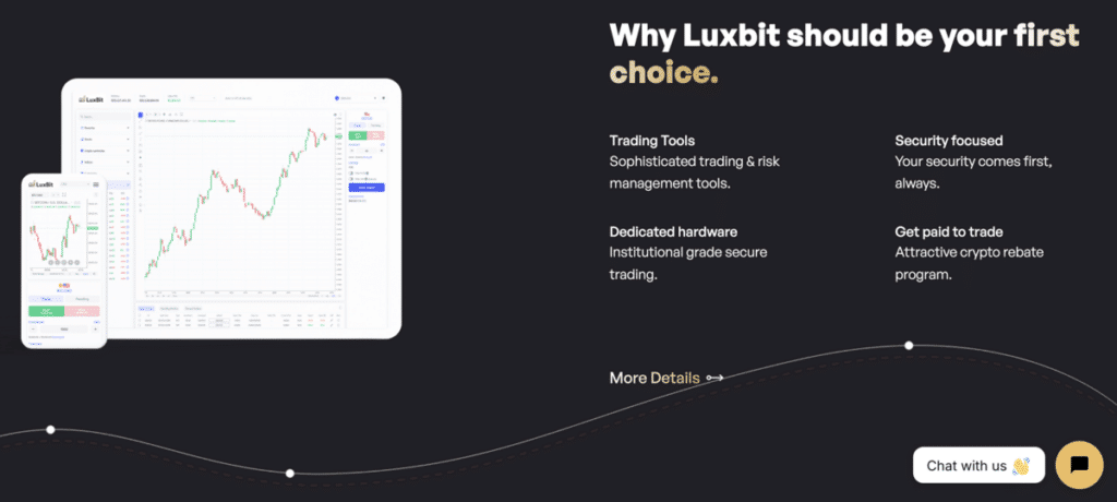 Luxbit home oage screenshot