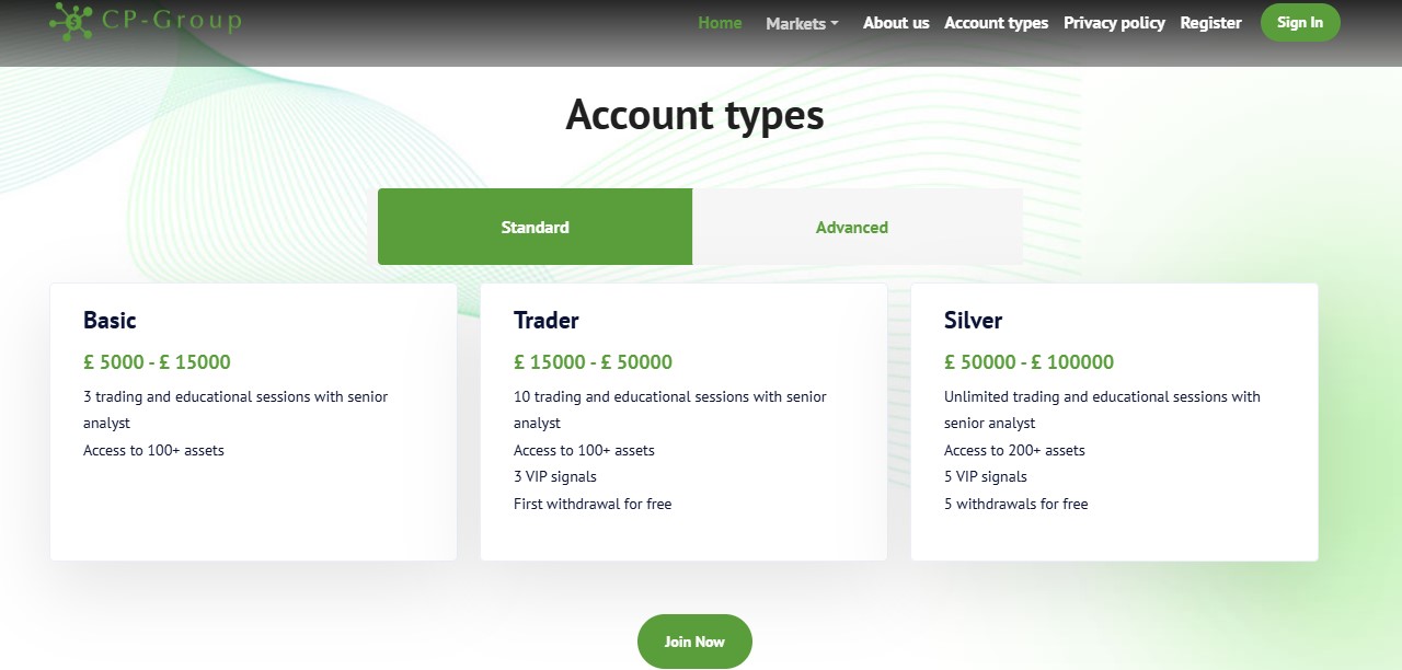 CP-Group Accounts